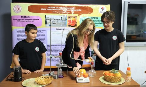 Edirne Ortaokul Öğrencilerinden Doğal Mandalina Koruma Çözümü