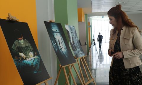 Kayseri'de Sağlık Çalışanlarından Görsel Sergi