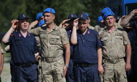 Muğla'da Engelli Gençler Temsili Askerlik Yaptı