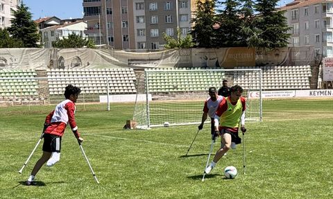 Ampute Milli Futbol Takımı Kırşehir'de Antrenmanlarına Devam Ediyor