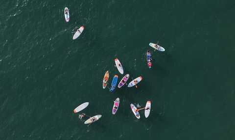 Mersin'de Akdeniz'de Kürek Sörfü Eğitimi