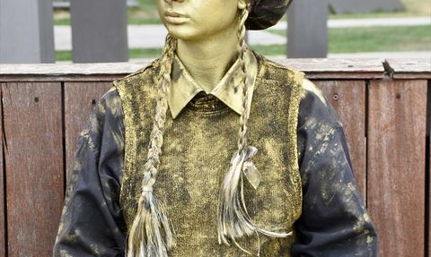 Samsun'da Canlı Heykel Performans Sanatı