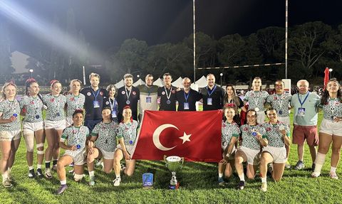 Türkiye 7'li Ragbi Kadınlar Takımı Hırvatistan'da Şampiyonluk Elde Etti