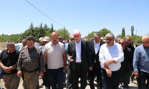 TZOB Başkanı Şemsi Bayraktar, Yozgat'taki Dolu Felaketini İnceledi