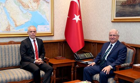 Bakan Yaşar Güler, KKTC Büyükelçisi İsmet Korukoğlu'nu Ağırladı