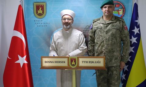 Diyanet İşleri Başkanı Erbaş, Bosna-Hersek'te EUFOR Yetkilileriyle Buluştu