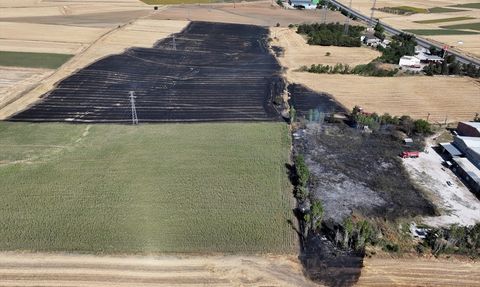 Edirne'de Buğday Tarlasındaki Yangın Kontrol Altına Alındı