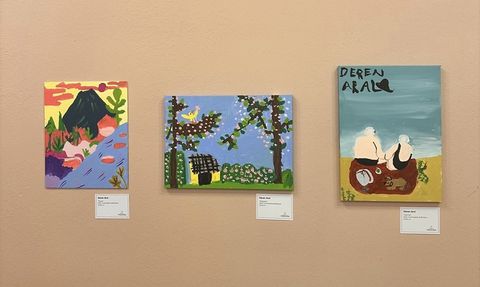 Minik Ressam Deren Aral'ın İlk Sergisi: 'Deren'in Düş Bahçesi'