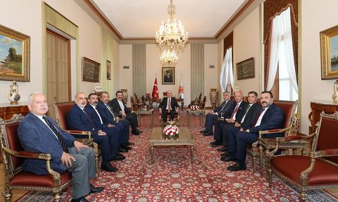 TBMM Başkanı Numan Kurtulmuş, TOBB Başkanı Rifat Hisarcıklıoğlu'nu Ağırladı