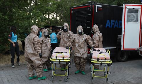 Van'da Kimyasal, Biyolojik, Radyoaktif ve Nükleer Olaylara Karşı Tatbikat Yapıldı