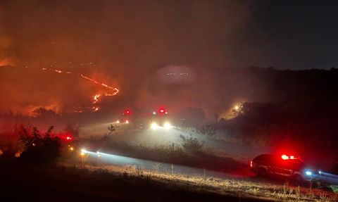 Balıkesir'de Otluk ve Makilik Alanda Yangın Çıktı