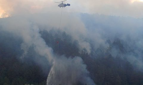 Bolu'daki Orman Yangını Kısmen Kontrol Altına Alındı