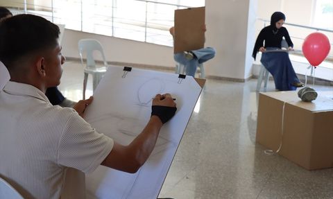 Erzincan'da Yetenek Sınavına Katılan Adaylar Resim Bölümü İçin Yarıştı