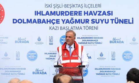 Ihlamurdere Havzası Dolmabahçe Yağmur Suyu Tüneli Kazı Çalışmaları Başladı