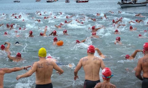 Kocaeli'de 3. Ulusal Açık Su Yüzme Yarışları Gerçekleşti