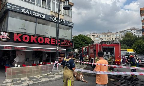 Maltepe'de Güzellik Salonunda Yangın
