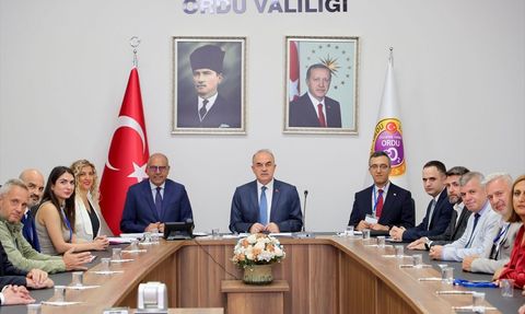 Ordu'da ILO Heyeti Vali Erol'u Ziyaret Etti