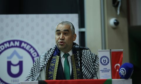 Aydın Adnan Menderes Üniversitesi'nde İlk Ders Filistin Üzerine Oldu