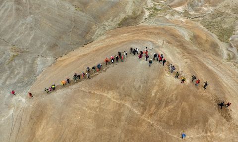 Cumhuriyet Yürüyüşü Gökkuşağı Tepeleri'nde Gerçekleşti