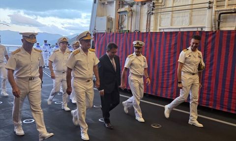 İtalya Fırkateyni Marmaris'e Liman Ziyareti Gerçekleştirdi