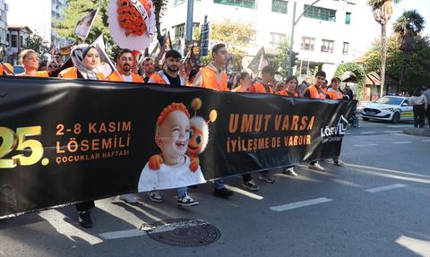 Samsun'da Lösemili Çocuklar Haftası Farkındalık Yürüyüşü