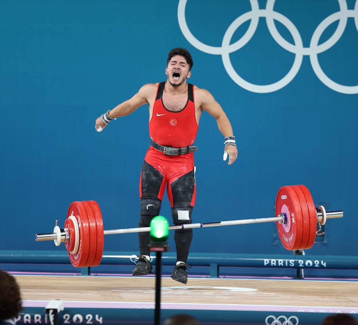 Paris 2024 Olimpiyat Oyunları halter kategorisinde erkekler 73. kilo müsabakaları South Paris...