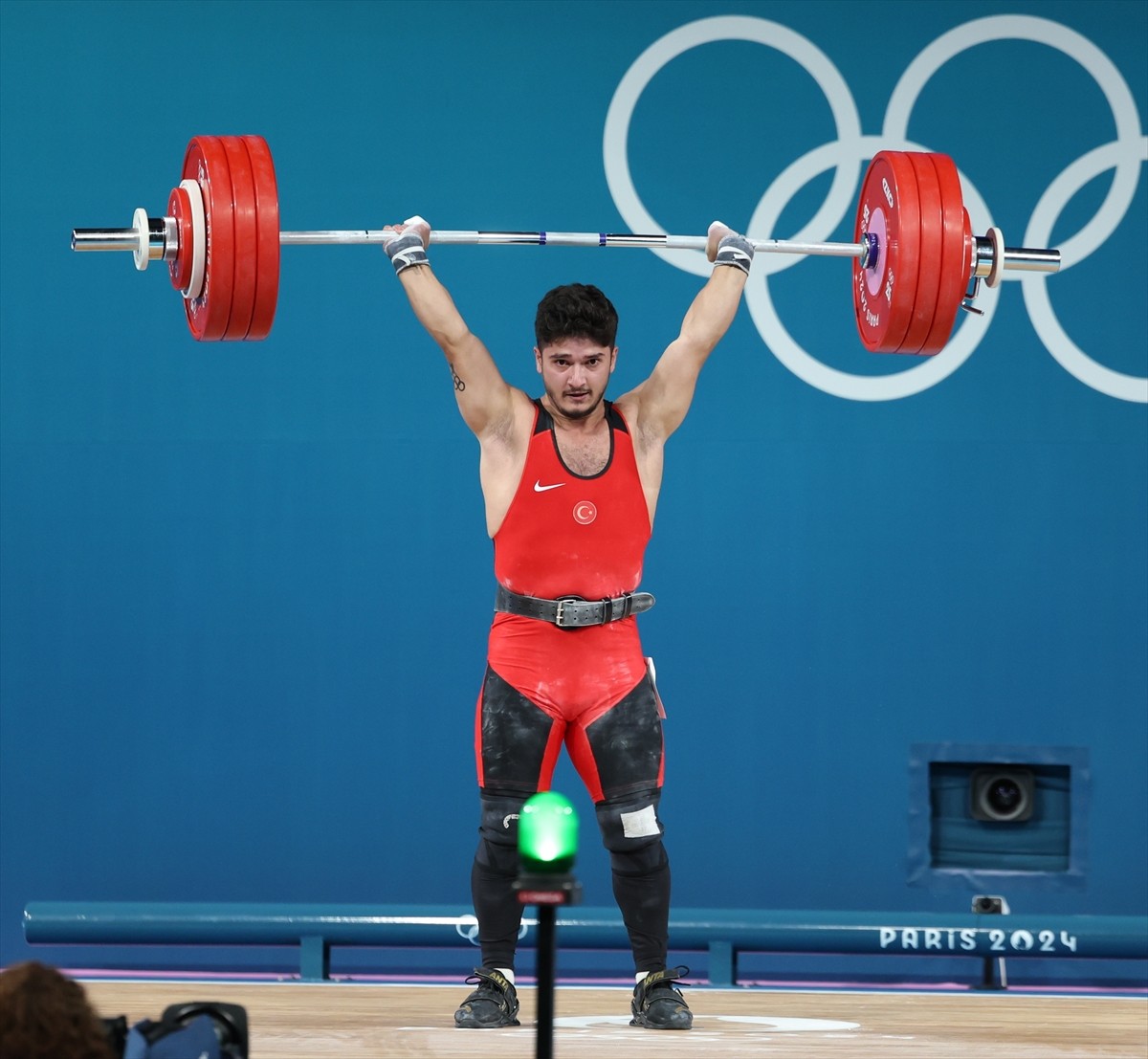 Paris 2024 Olimpiyat Oyunları halter kategorisinde erkekler 73. kilo müsabakaları South Paris...