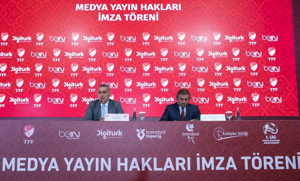 Türkiye Futbol Federasyonu (TFF) ile beIN Medya Grup arasında "Trendyol Süper Lig ve Trendyol 1....