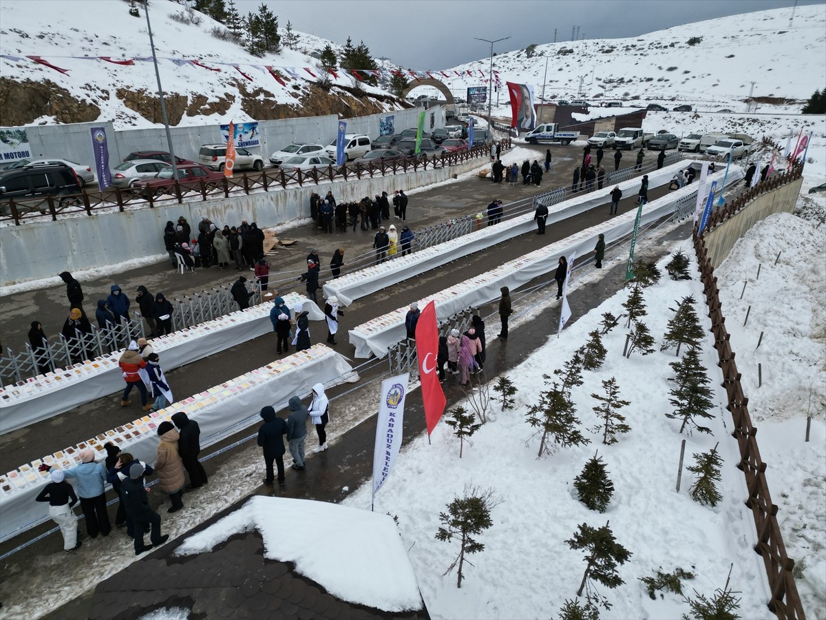 Ordu'da yaylada düzenlenen program çerçevesinde hazırlanan 1301 çeşit dondurma Guinness Rekorlar...