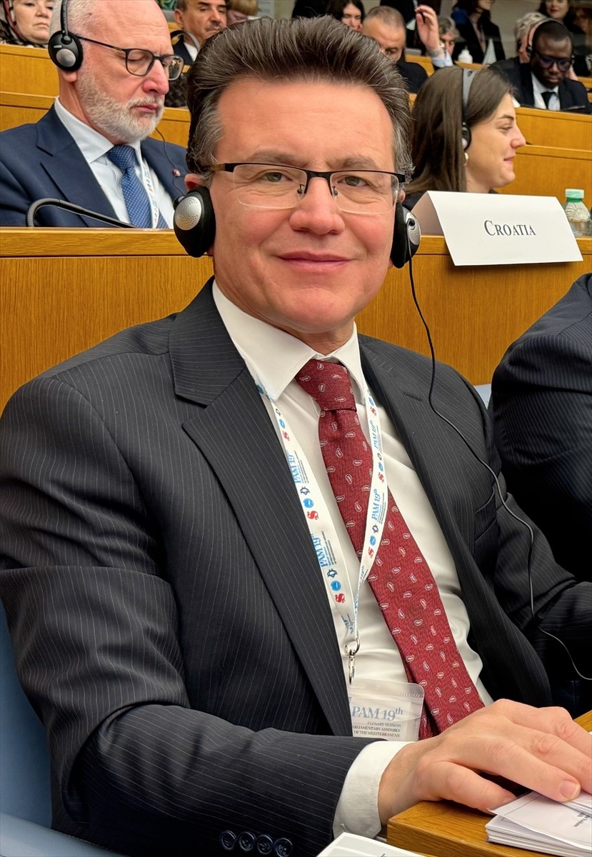 Akdeniz Parlamenter Asamblesi Türk Delegasyonu Başkanı ve AK Parti Antalya Milletvekili Atay Uslu...