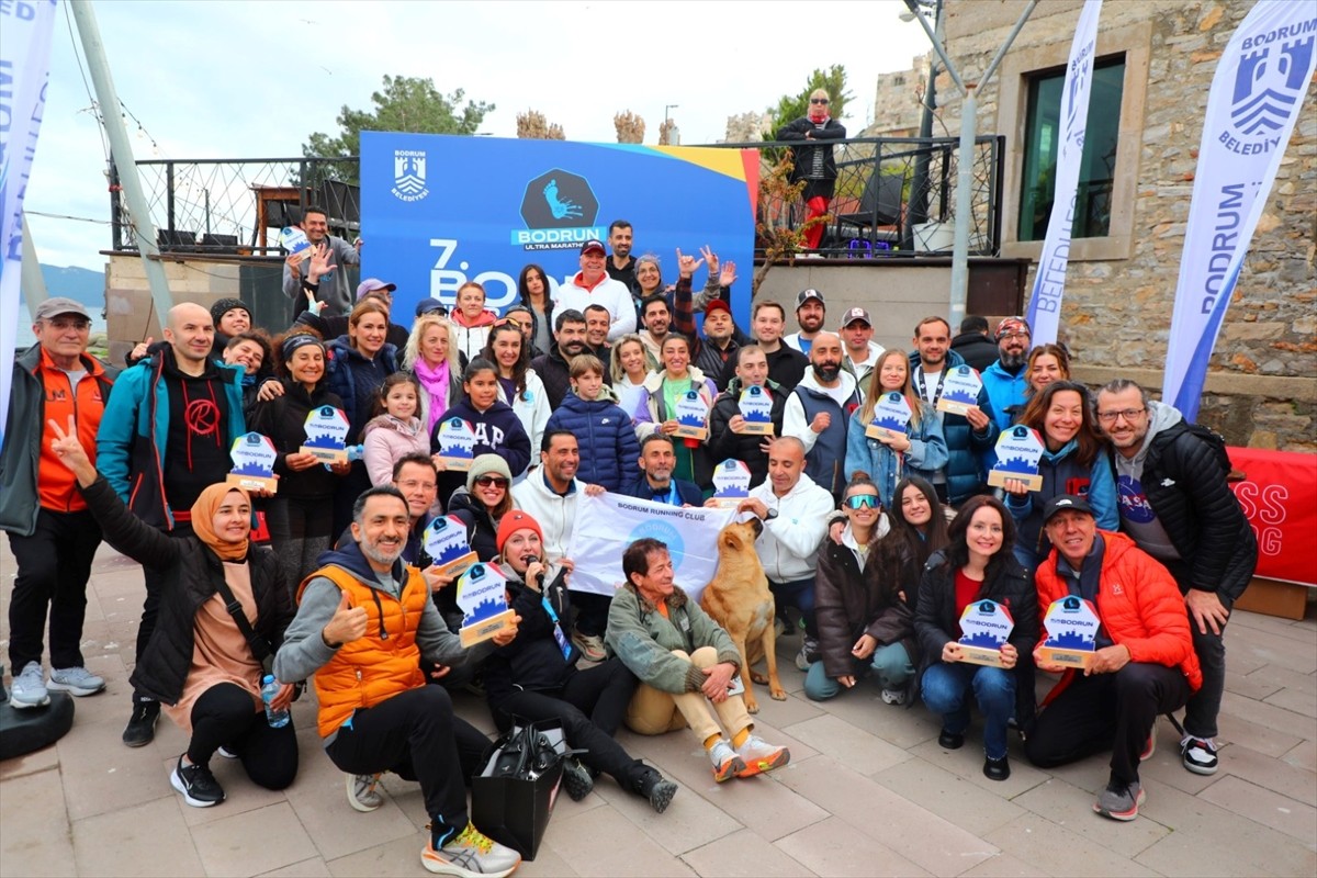 Muğla'nın Bodrum ilçesinde bu yıl 7'ncisi düzenlenen BodRUN Ultra Maratonu'na 505 sporcu...