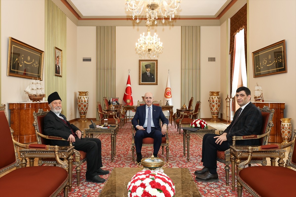 TBMM Başkanı Numan Kurtulmuş, Ekonomik ve Sosyal Araştırmalar Merkezi (ESAM) Genel Başkanı Ertan...