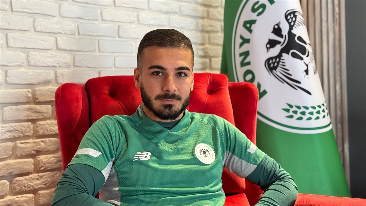 Trendyol Süper Lig ekiplerinden TÜMOSAN Konyaspor'un oyuncusu Oğulcan Ülgün, tesislerde...