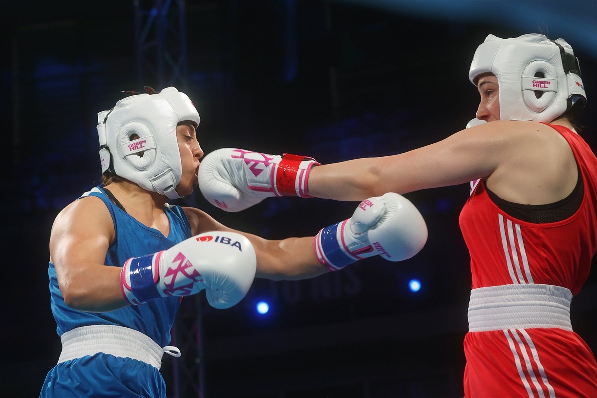 Uluslararası Boks Birliği (IBA) tarafından Sırbistan'ın Niş kentinde düzenlenen Dünya Kadınlar...
