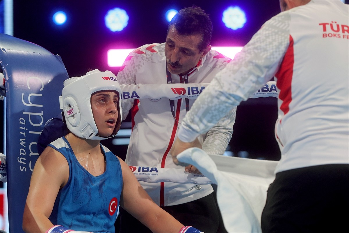 Uluslararası Boks Birliği (IBA) tarafından Sırbistan'ın Niş kentinde düzenlenen Dünya Kadınlar...