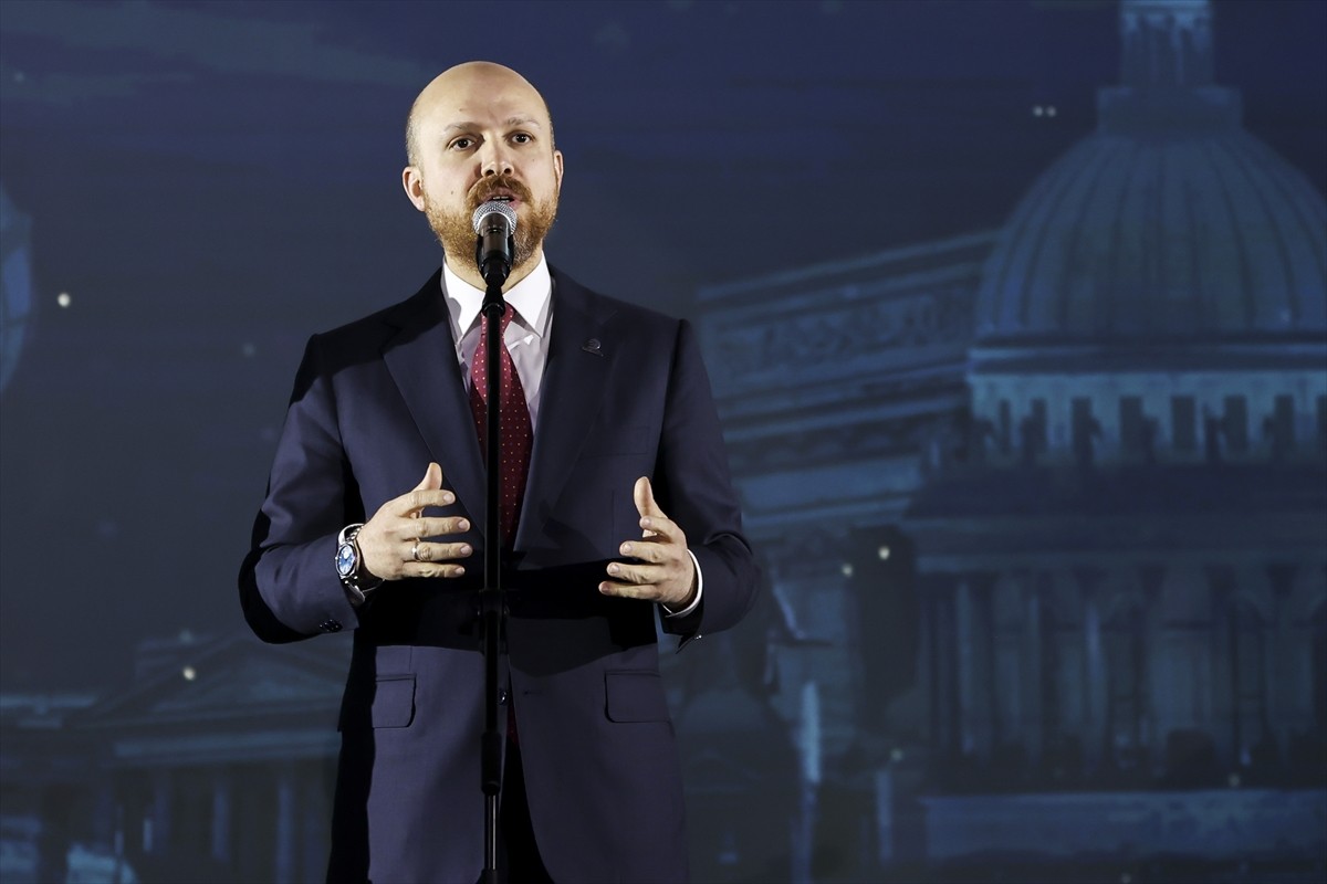 Dünya Etnospor Konfederasyonu (DEK) Başkanı Bilal Erdoğan, Rusya'nın St. Petersburg kentinde...