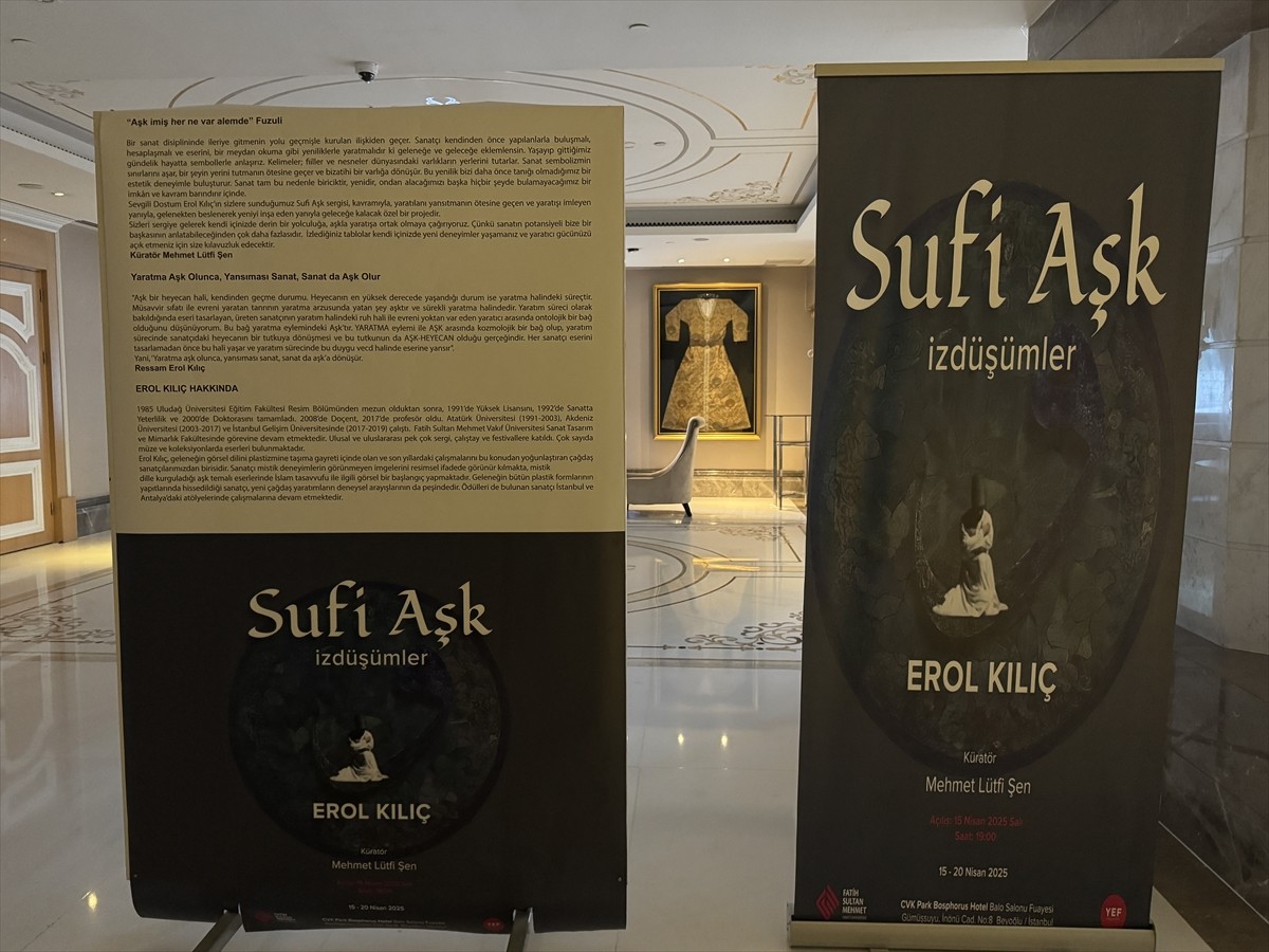 Ressam Erol Kılıç'ın kişisel sergisi "Sufi Aşk İzdüşümler", CVK Park Bosphorus Hotel Balo...