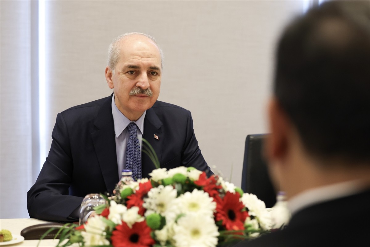 TBMM Başkanı Numan Kurtulmuş (fotoğrafta), "Filistin'i Destekleyen Parlamentolar Grubu Toplantısı"...