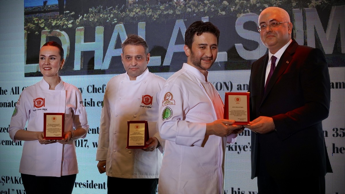 Bulgaristan’ın başkenti Sofya’da, "Türk Mutfağı Haftası" kapsamında düzenlenen etkinlikte...