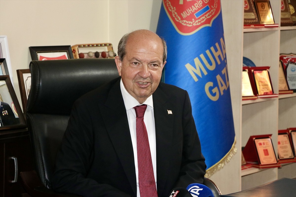 Kuzey Kıbrıs Türk Cumhuriyeti (KKTC) Cumhurbaşkanı Ersin Tatar, Türkiye Muharip Gaziler Derneği...