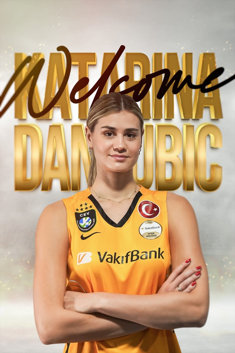VakıfBank Kadın Voleybol Takımı, 25 yaşındaki Sırp smaçör Katarina Dangubic'i (sağda) transfer...