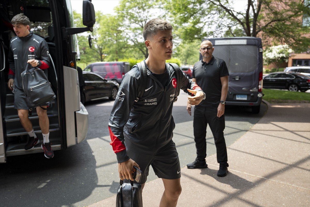 A Milli Futbol Takımı, hazırlık maçında yarın oynayacağı ABD karşılaşması için Connecticut...