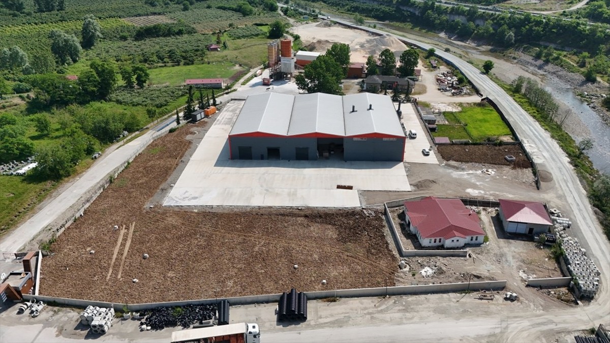 Ordu Büyükşehir Belediyesince fındık kabuğundan aktif karbon üretilecek tesiste makine kurulum...