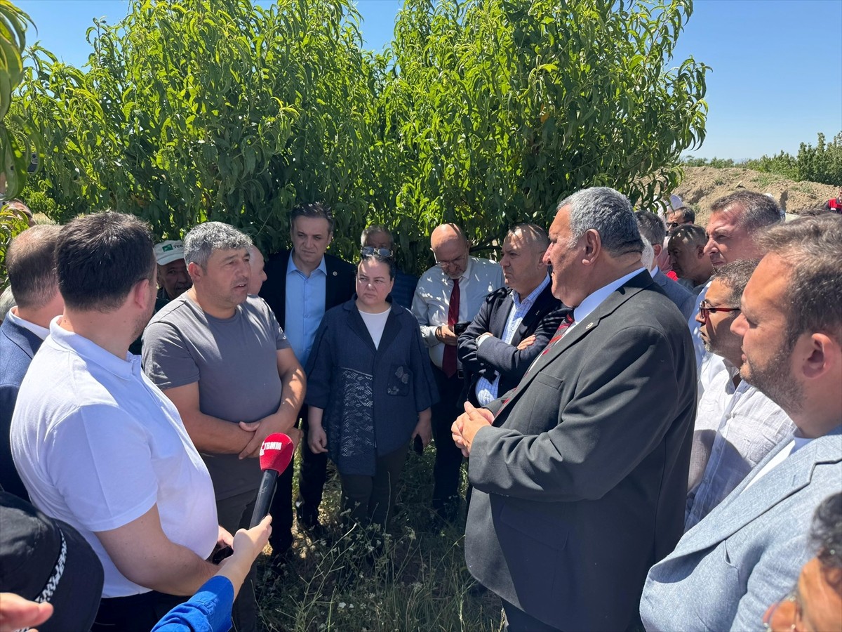 Türkiye Büyük Millet Meclisi (TBMM) Zirai Don Olayını Araştırma Komisyonu üyeleri, Denizli'de...