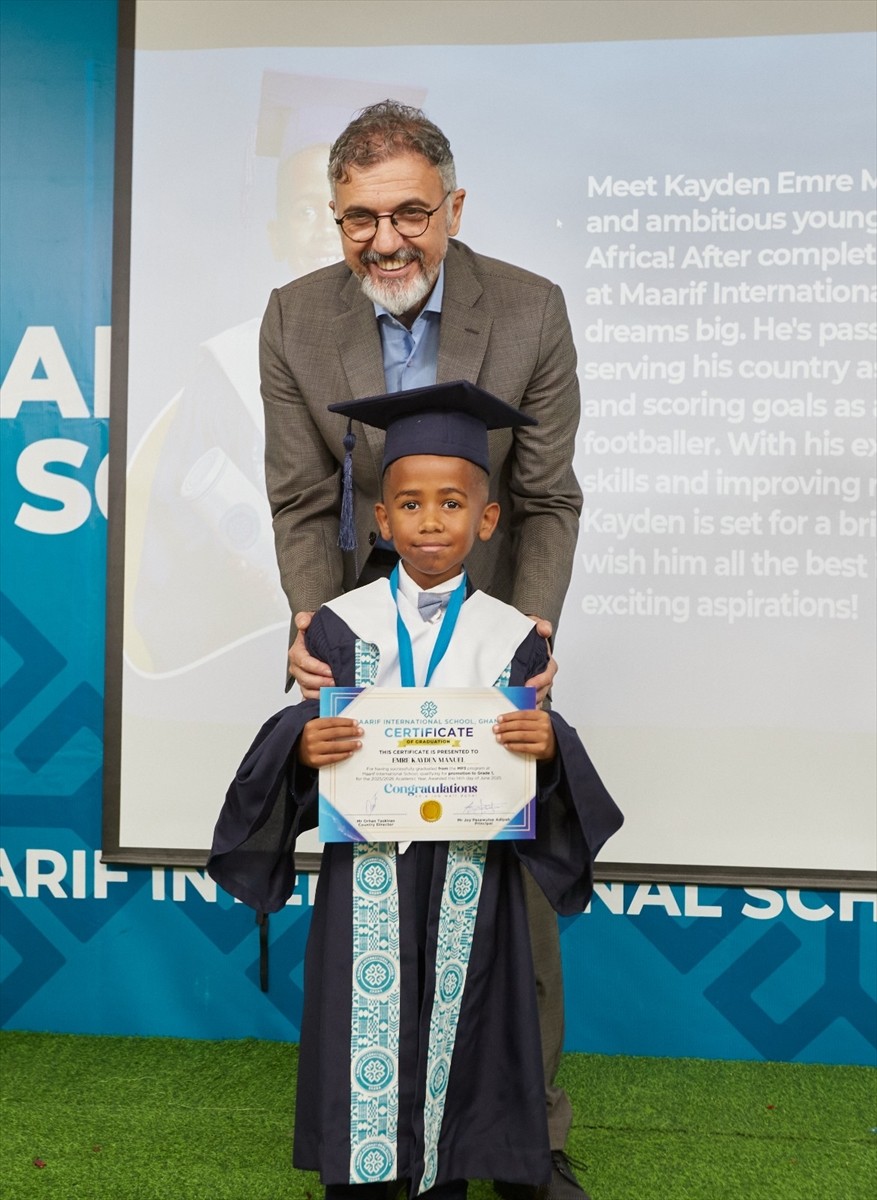 Türkiye Maarif Vakfı'nın (TMV) Gana'daki okulunda mezuniyet töreni düzenlendi. Başkent Akra'daki...