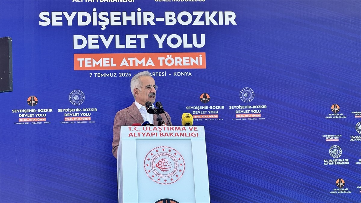 Ulaştırma ve Altyapı Bakanı Abdulkadir Uraloğlu, Seydişehir-Bozkır Devlet Yolu Temel Atma...