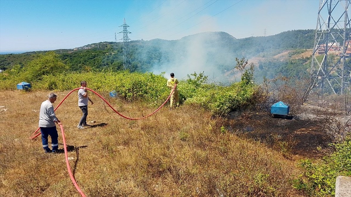 Zonguldak'ın Karadeniz Ereğli ilçesinde çalılık yangını, orman ve yerleşim alanına sıçramadan...