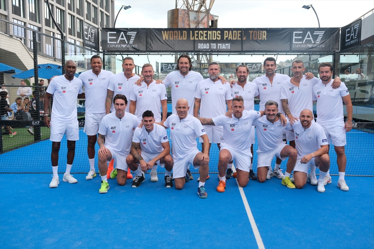 Eski İtalyan futbolcular Francesco Totti, Luca Toni ve Marco Materazzi, Rixos Tersane'de...