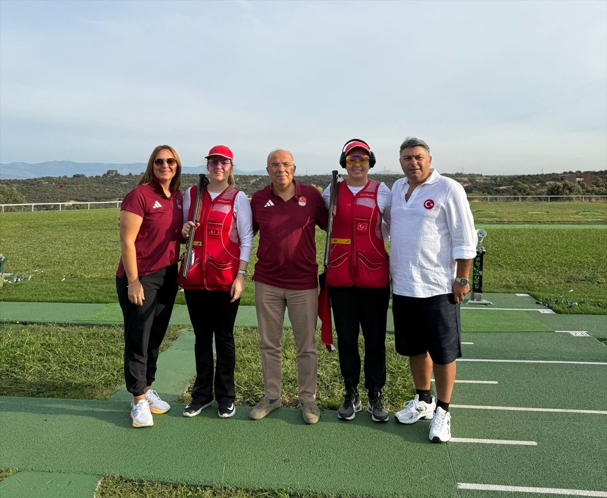 İspanya'da düzenlenen Plak Atışları Avrupa Şampiyonlar Ligi'nde Türkiye, trap ve skeet kadınlar...