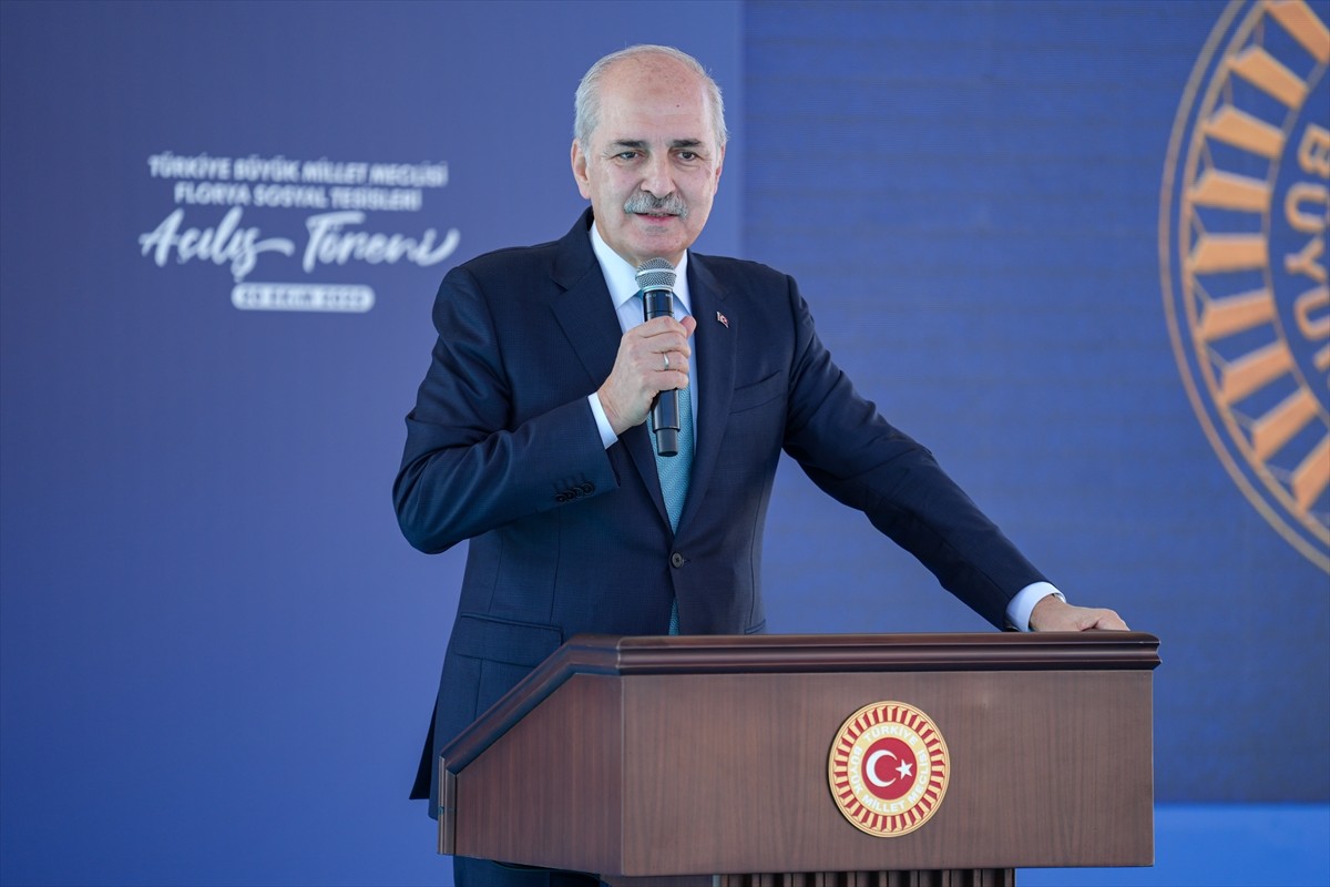 TBMM Başkanı Numan Kurtulmuş, restorasyonu tamamlanan TBMM Florya Sosyal Tesisleri'nin açılış...